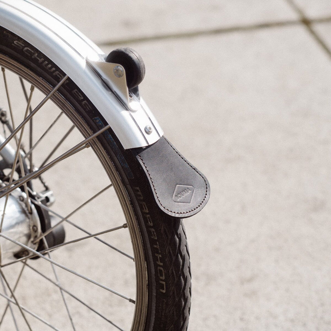 Leather Mud Flaps for Brompton - Brompton accessories - Souma Leather