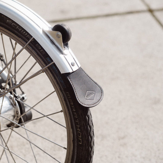 Leather Mud Flaps for Brompton - Brompton accessories - Souma Leather