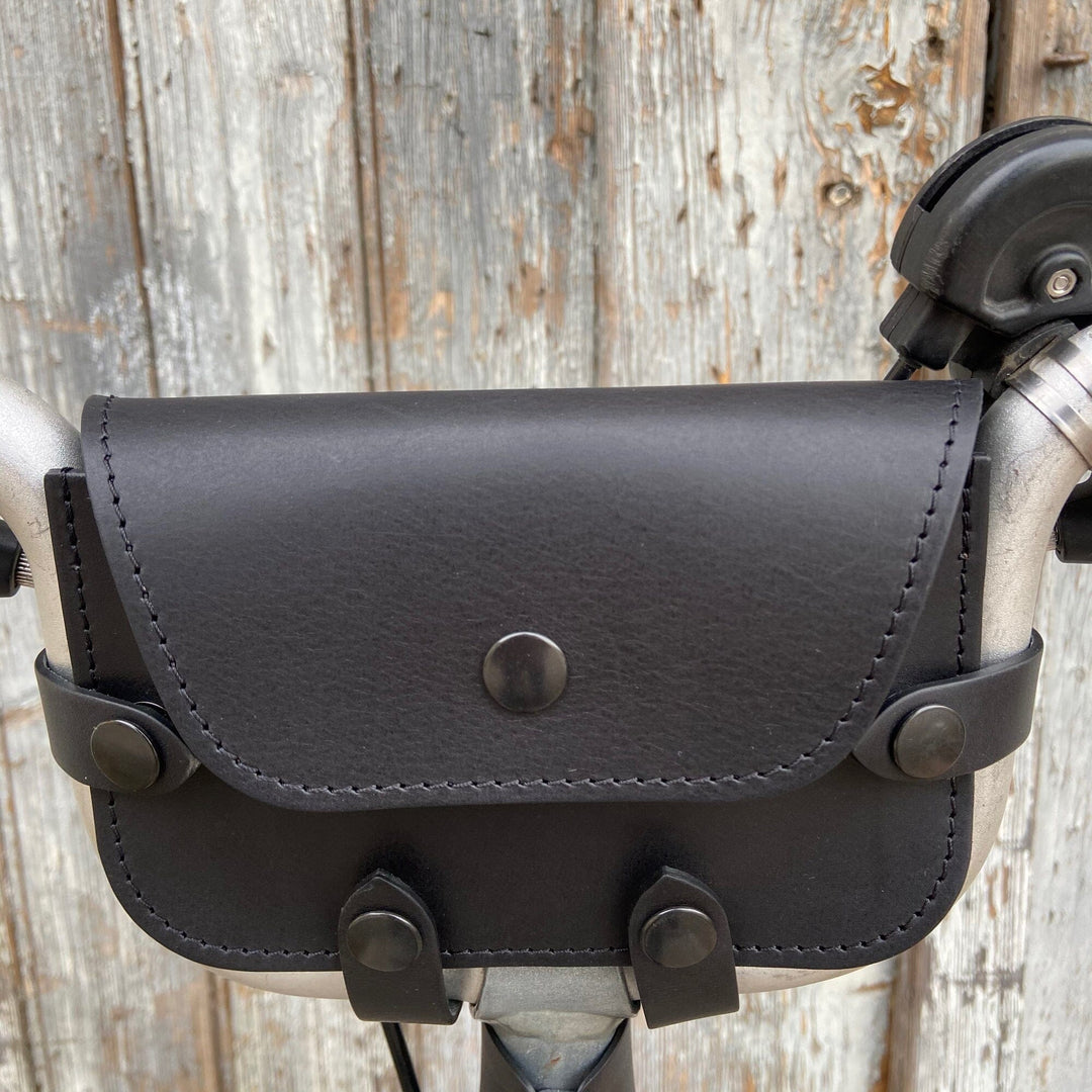 Leather Handlebar Bag for Brompton Pre - 2017 - Brompton bags - Souma Leather