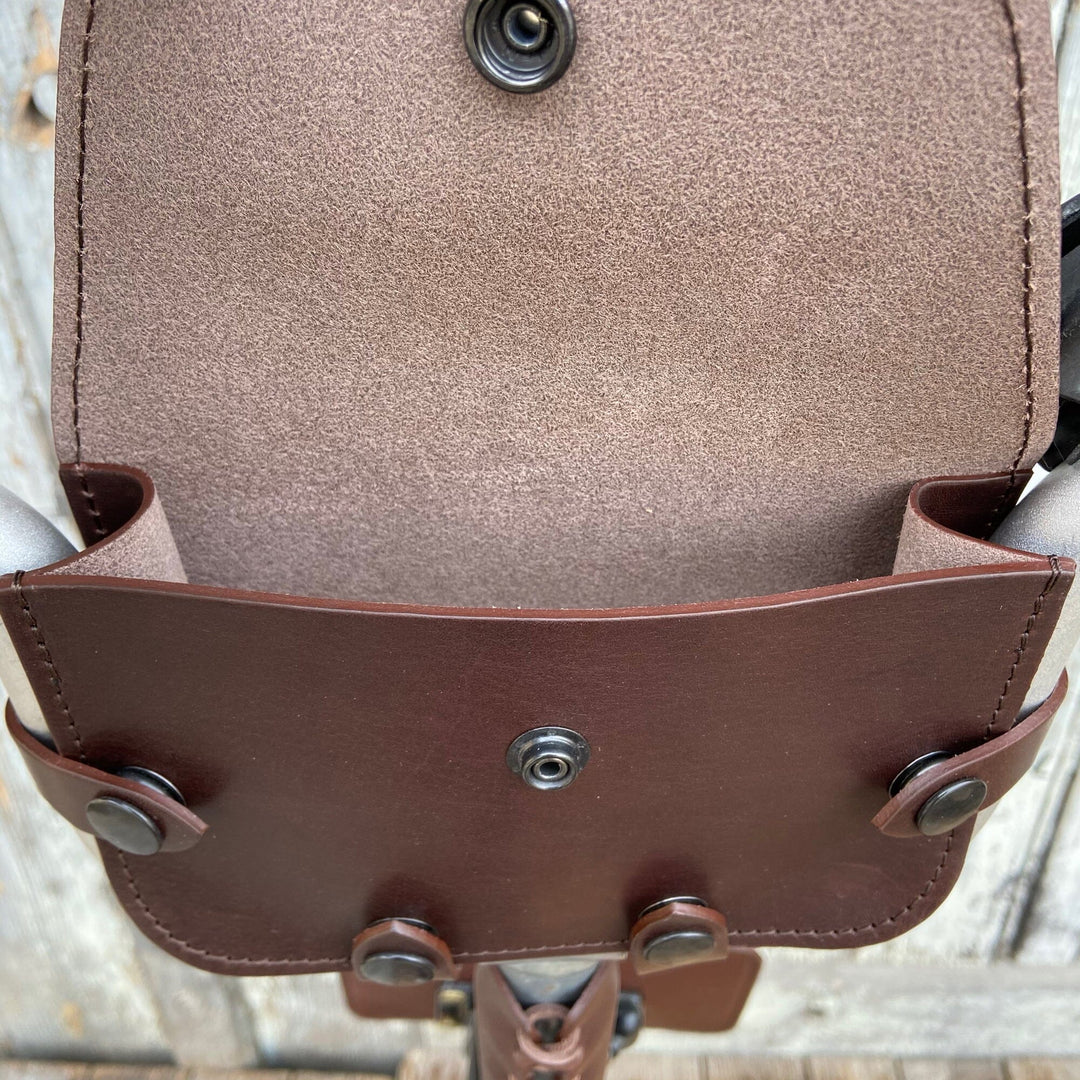 Leather Handlebar Bag for Brompton Pre - 2017 - Brompton bags - Souma Leather