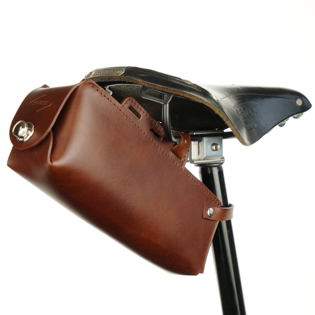 Fahrrad-Ledersatteltasche für ABUS Bordo Faltschloss – Souma Leather