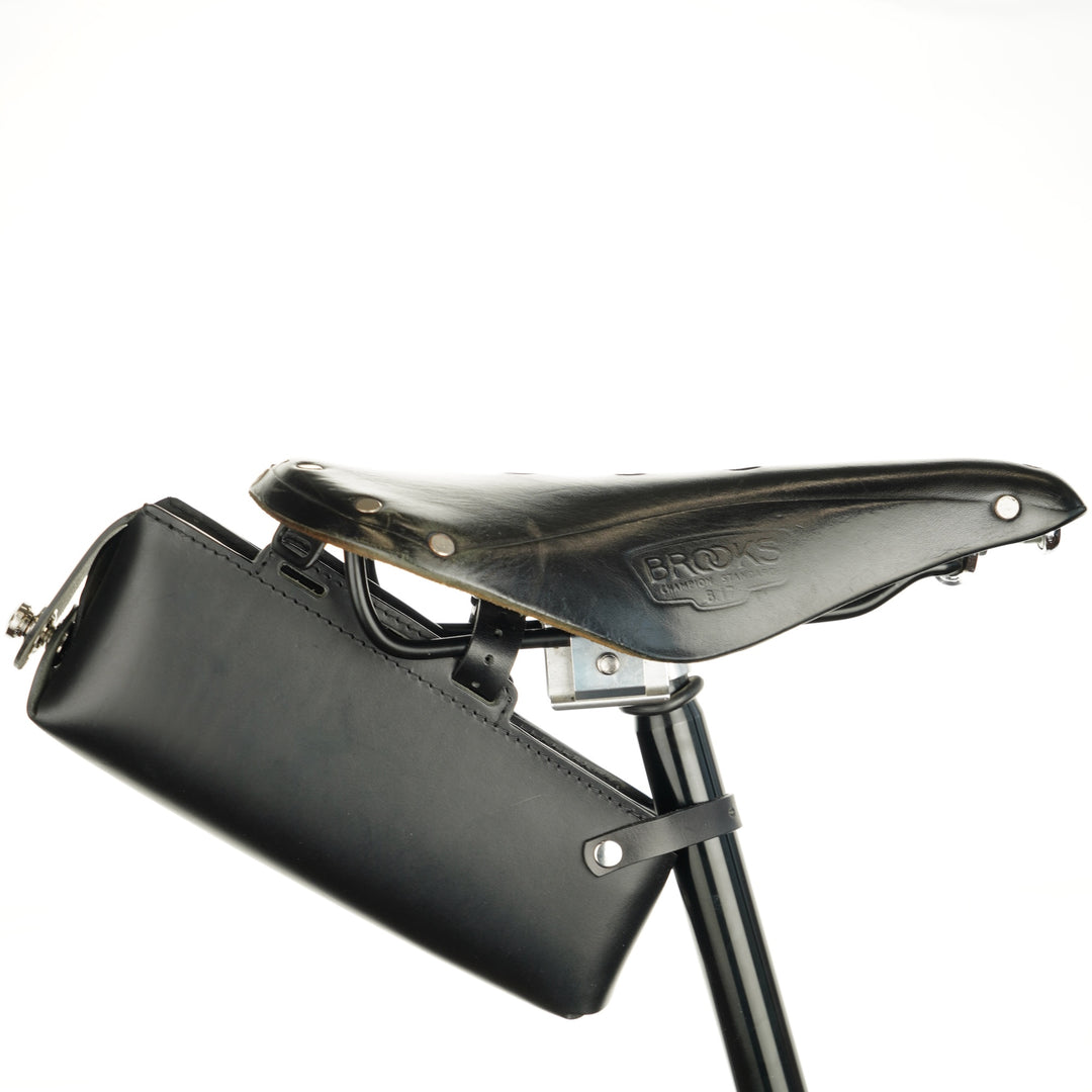 Bicycle Leather Saddle Bag for ABUS folding lock