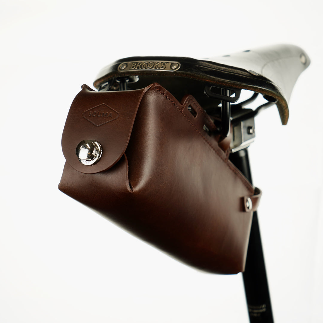 abus fahrradtasche damen Fahrrad-Ledersatteltasche für ABUS Bordo Faltschloss – Souma Leather