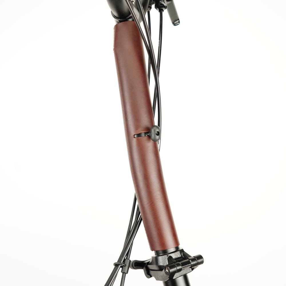 Brown Full Frame Leather Protector full Set for Brompton Bicycle - stem cover