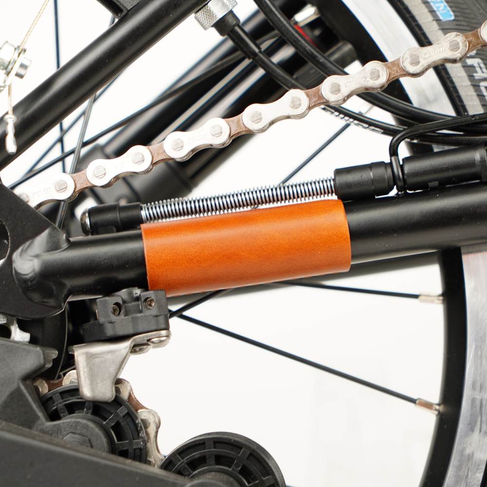 Honey Full Frame Leather Protector full Set for Brompton Bicycle - Velcro - chan and hook protector