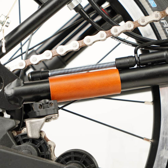 Honey Full Frame Leather Protector full Set for Brompton Bicycle - Velcro - chan and hook protector