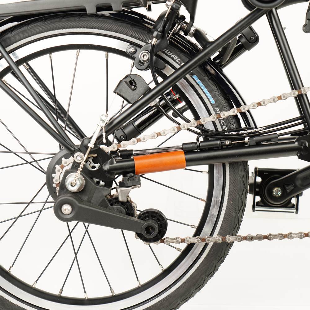 Honey leather chain and hook protector for Brompton
