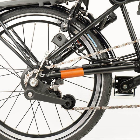 Honey leather chain and hook protector for Brompton