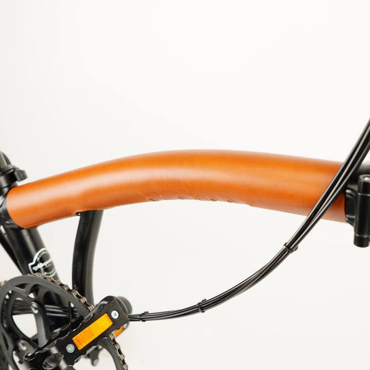 Honey Full Frame Leather Protector full Set for Brompton Bicycle - Velcro - frame