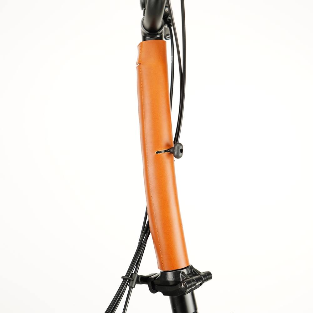 Honey Full Frame Leather Protector full Set for Brompton Bicycle - Velcro - stem cover