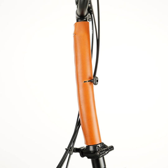 Honey Full Frame Leather Protector full Set for Brompton Bicycle - Velcro - stem cover