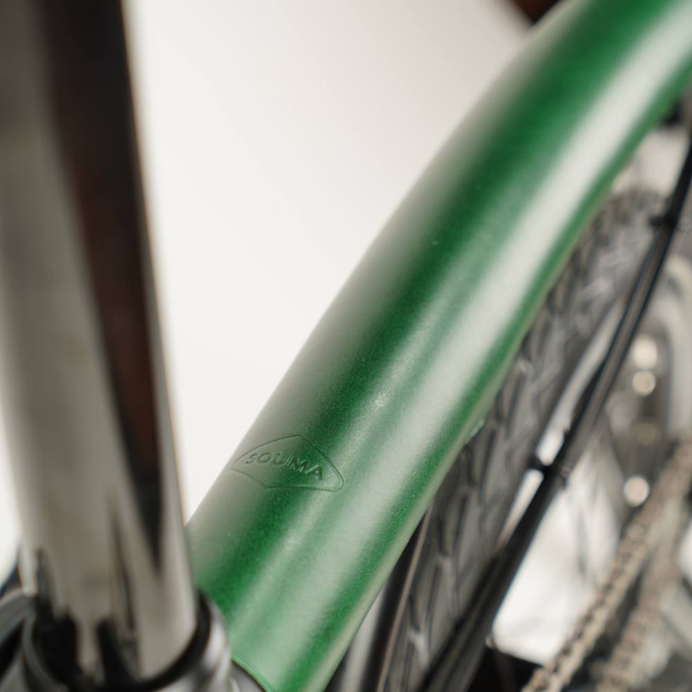 Vollrahmen-Lederschutzset für Brompton-Fahrräder – Klettverschluss 