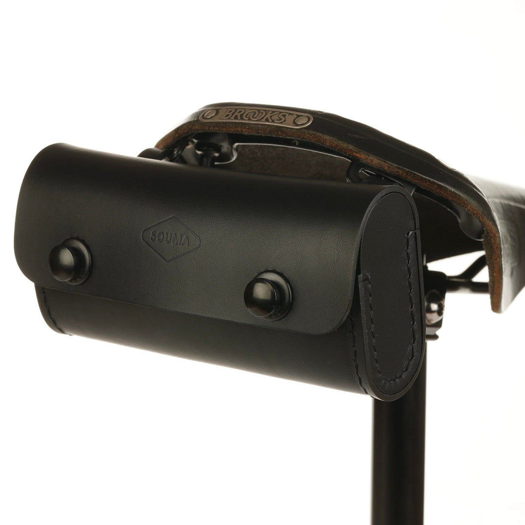 Brompton Saddle Bag Leather all black