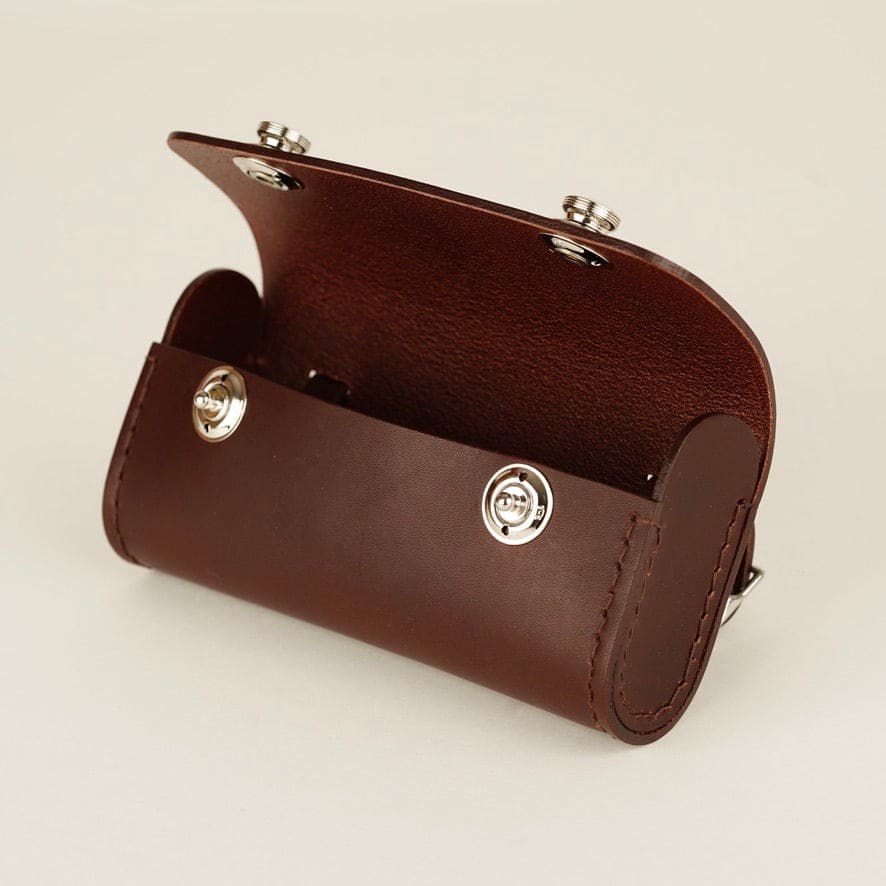 Brompton Saddle Bag Leather, open