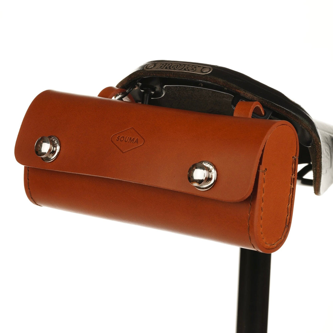 Handlebar Bag Leather Saddle Bag Bike Traditional Saddle Bag