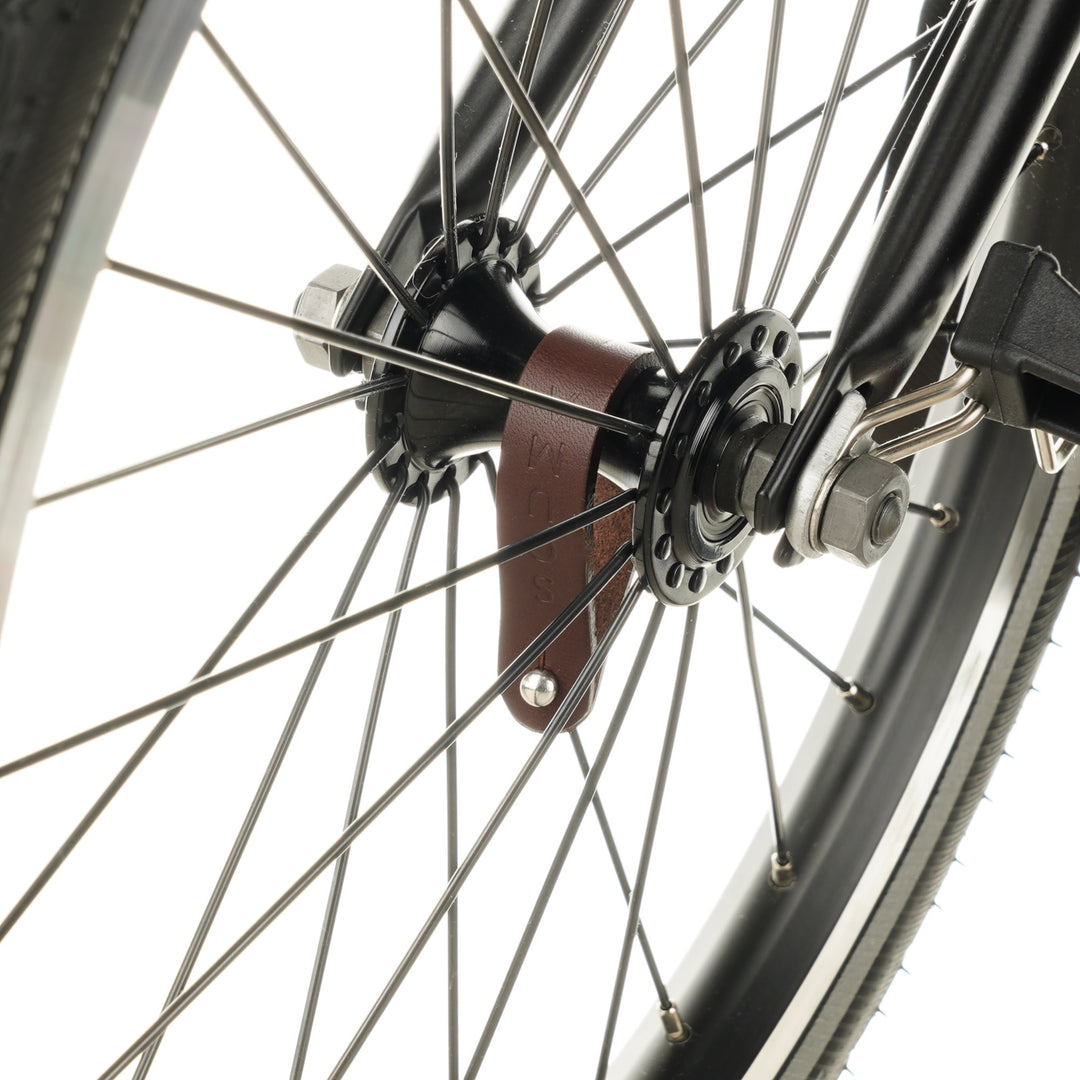 Leather Hub Shiners for Brompton Bicycle