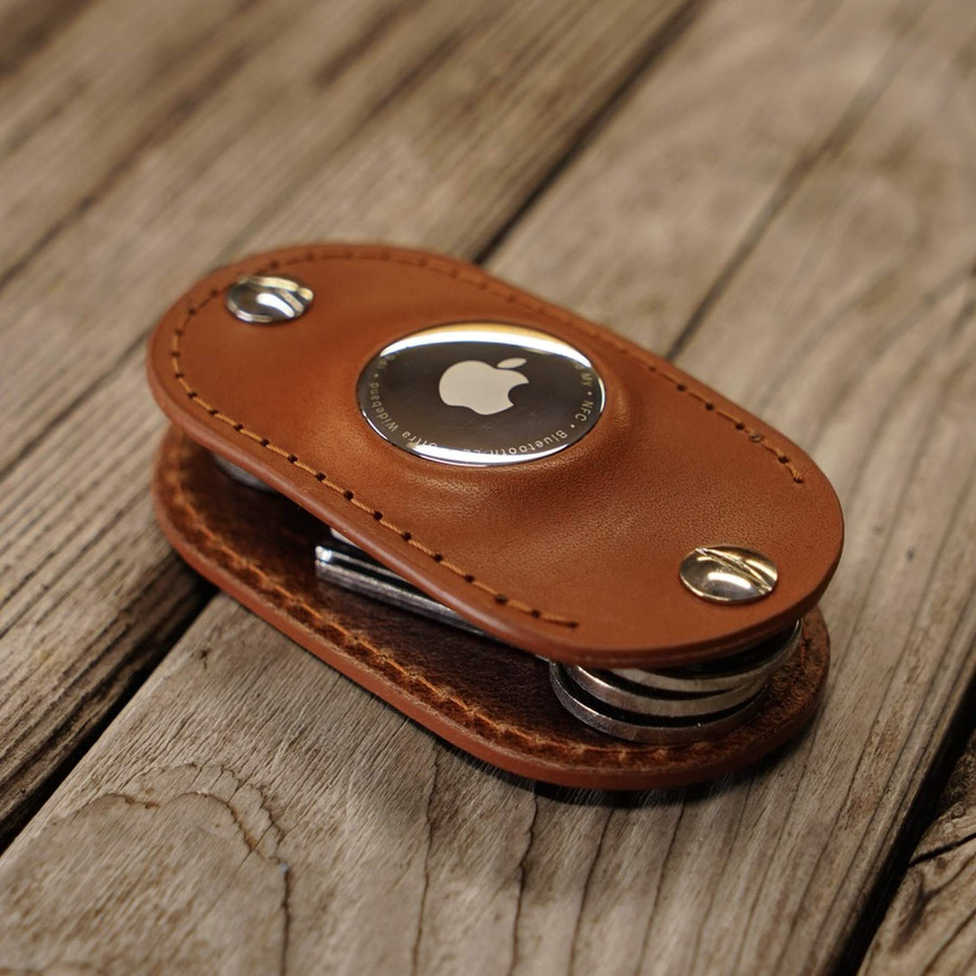 Apple AirTag Leder-Schlüssel-Organizer – intelligente Schlüsselaufbewahrung mit Airtag-Tasche 