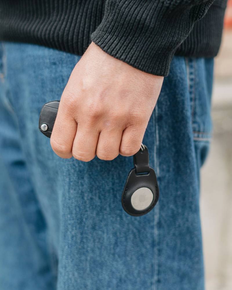 Apple AirTag Leder-Schlüsselanhänger 