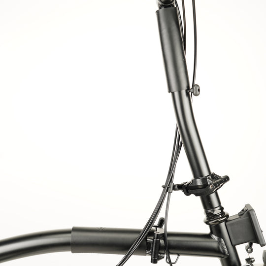 Frame Protector Set for Brompton - Velcro version, black color, close-up view