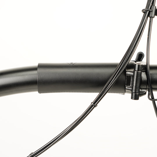 Frame Protector Set for Brompton - Velcro version, black color, front part of main frame tube side view