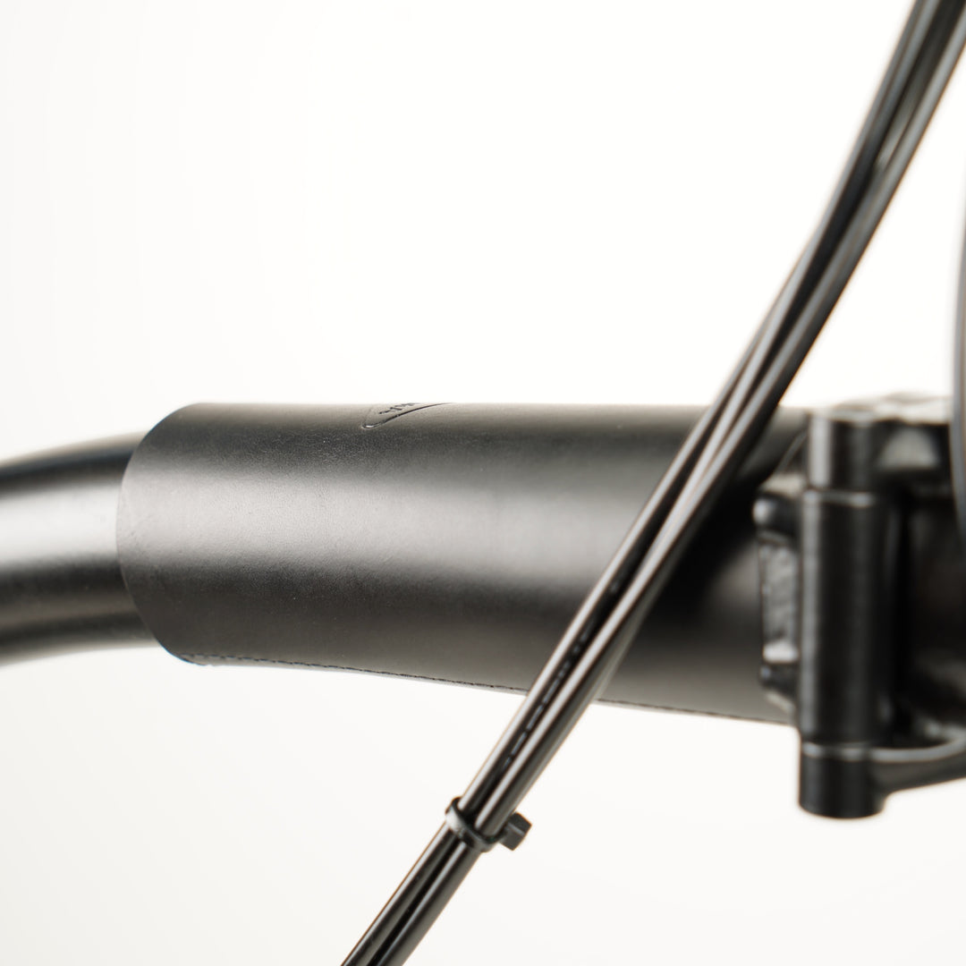 Frame Protector Set for Brompton - Velcro version, black color, close-up side view