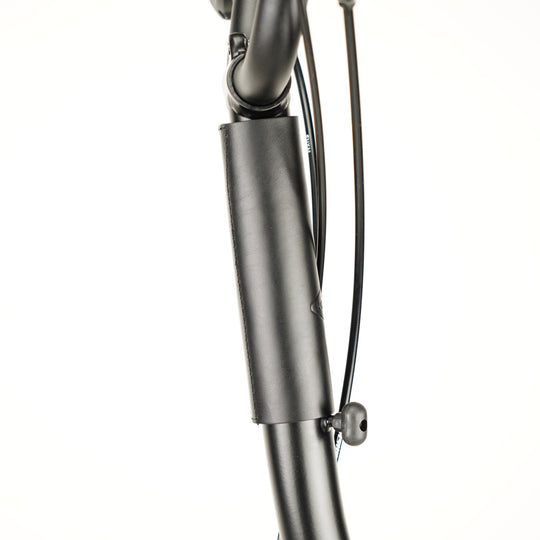 Frame Protector Set for Brompton - Velcro version, black color, upper stem cover side view