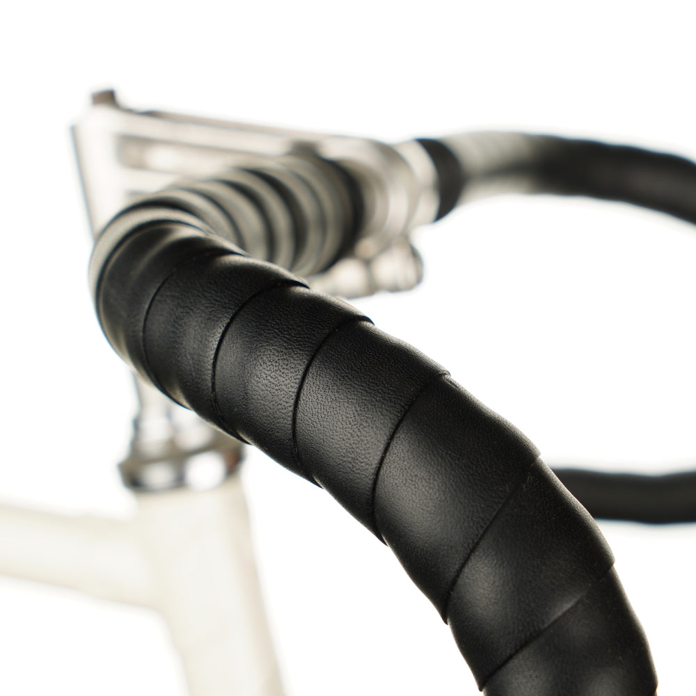 Premium Leather Handlebar Tape Black detail