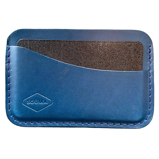 Apple AirTag Leather Wallet - Handmade card wallet with pocket for Apple AirTag