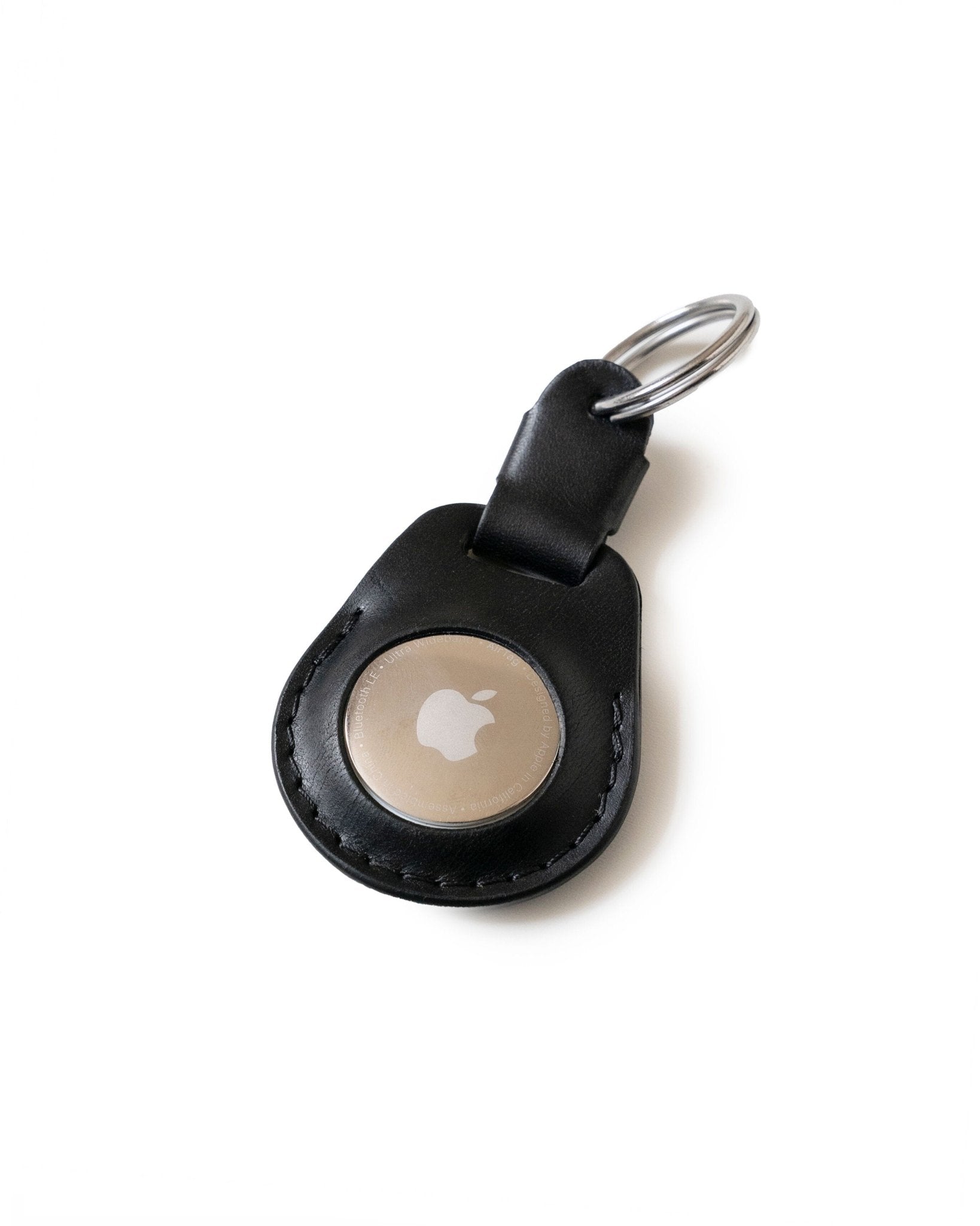 Handmade Apple AirTag Leather Keychain - Securely Track Your Keys