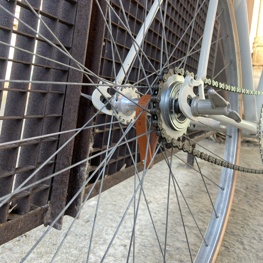honey hub shiner on a classic bike