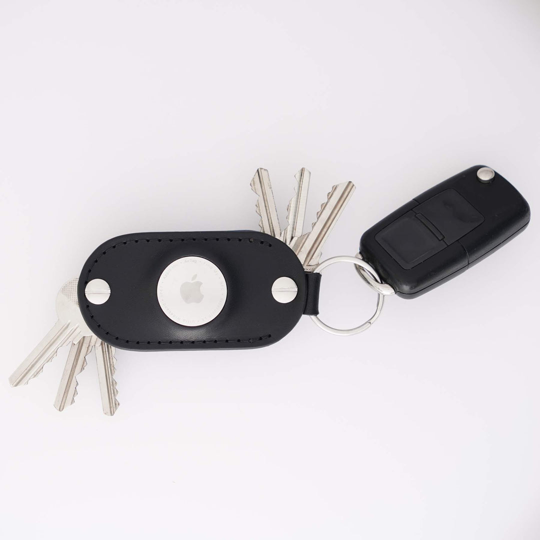 Apple AirTag Leather Key Organizer - Smart Key Storage with Airtag Pocket