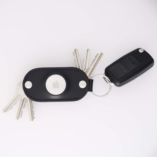 Apple AirTag Leather Key Organizer - Smart Key Storage with Airtag Pocket