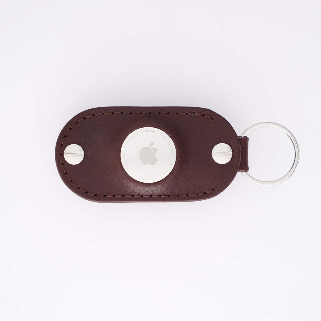 Apple AirTag Leather Key Organizer - Smart Key Storage with Airtag Pocket