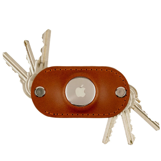 Apple AirTag key organizer Honey white background with keys