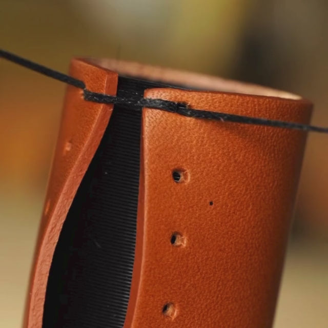 Leather Handlebar Grips for Brompton and Classic Bicycles