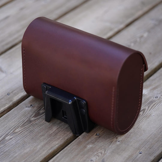 Leather Front Carrier Brompton Bag - Brompton bag - Souma Leather
