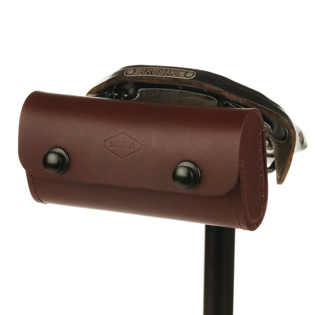 traditional saddle bag brown black hardware normal