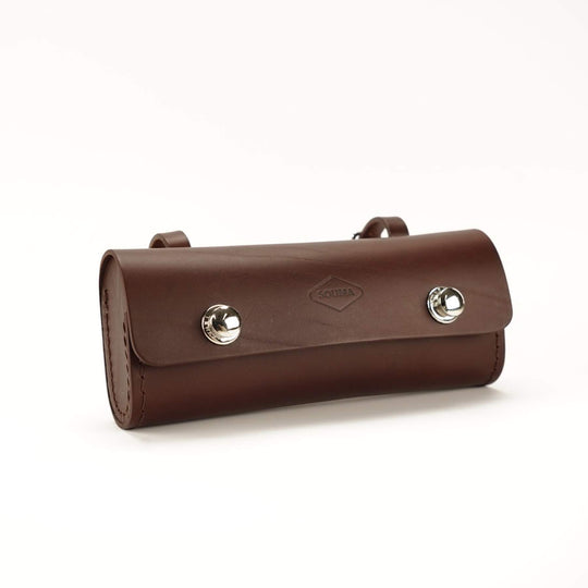 brown large traditional saddle bag