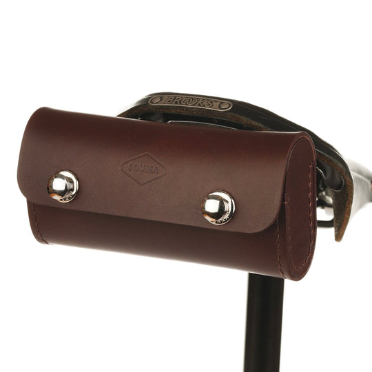 traditional saddle bag brown silver hardware normal rotated