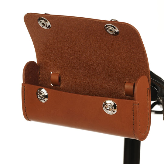 traditional saddle bag honey silver hardware normal open
