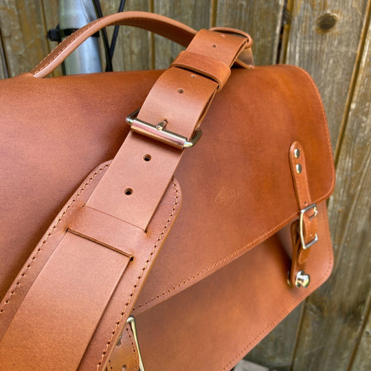 Brompton Bag / Leather Briefcase Souma Leather Honey