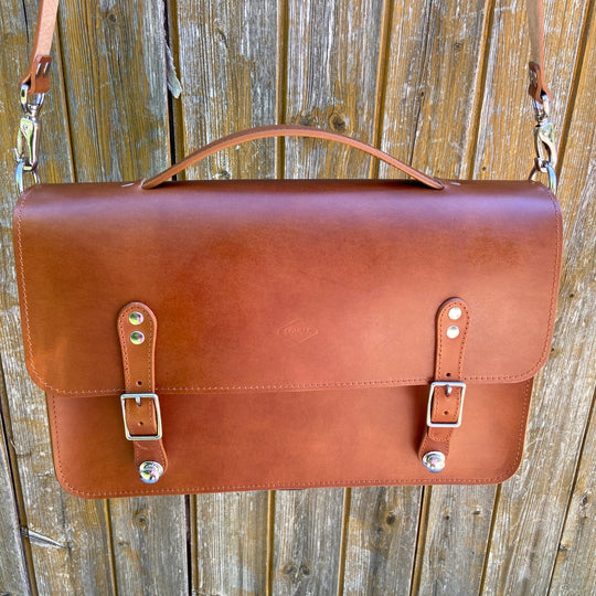 Brompton Leather Briefcase Souma Leather 