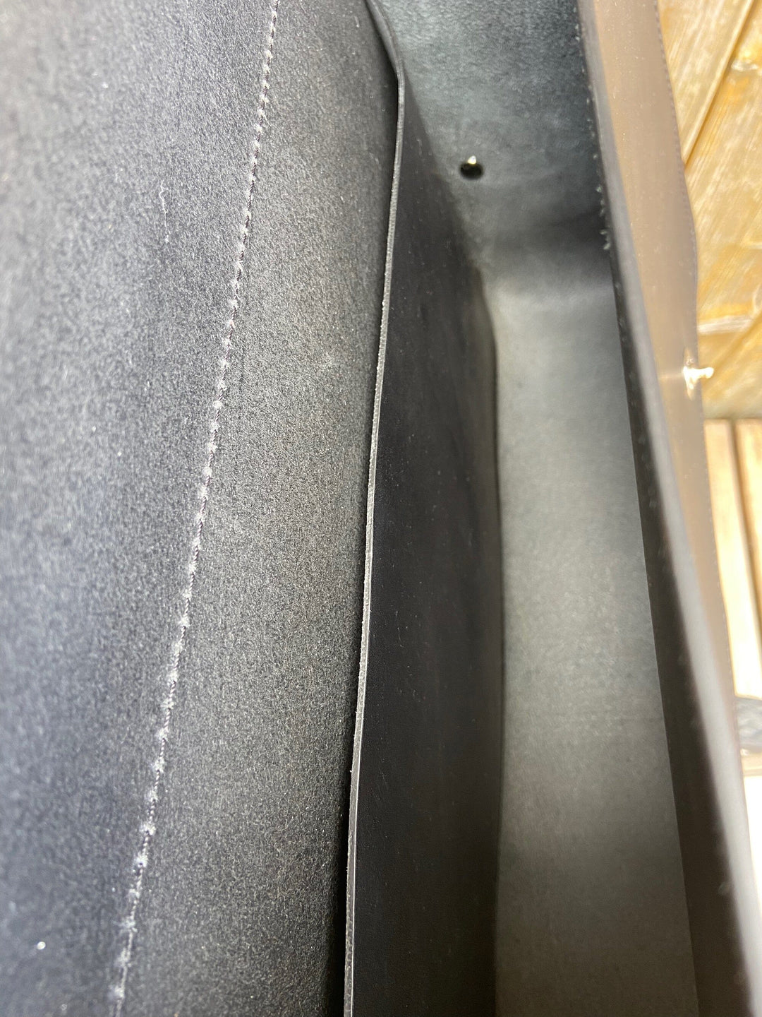 Brompton Bag / Leather Briefcase Souma Leather Black inside view