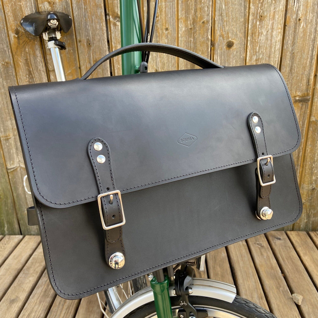 Leather Camera Bag for Brompton Souma Leather Black 