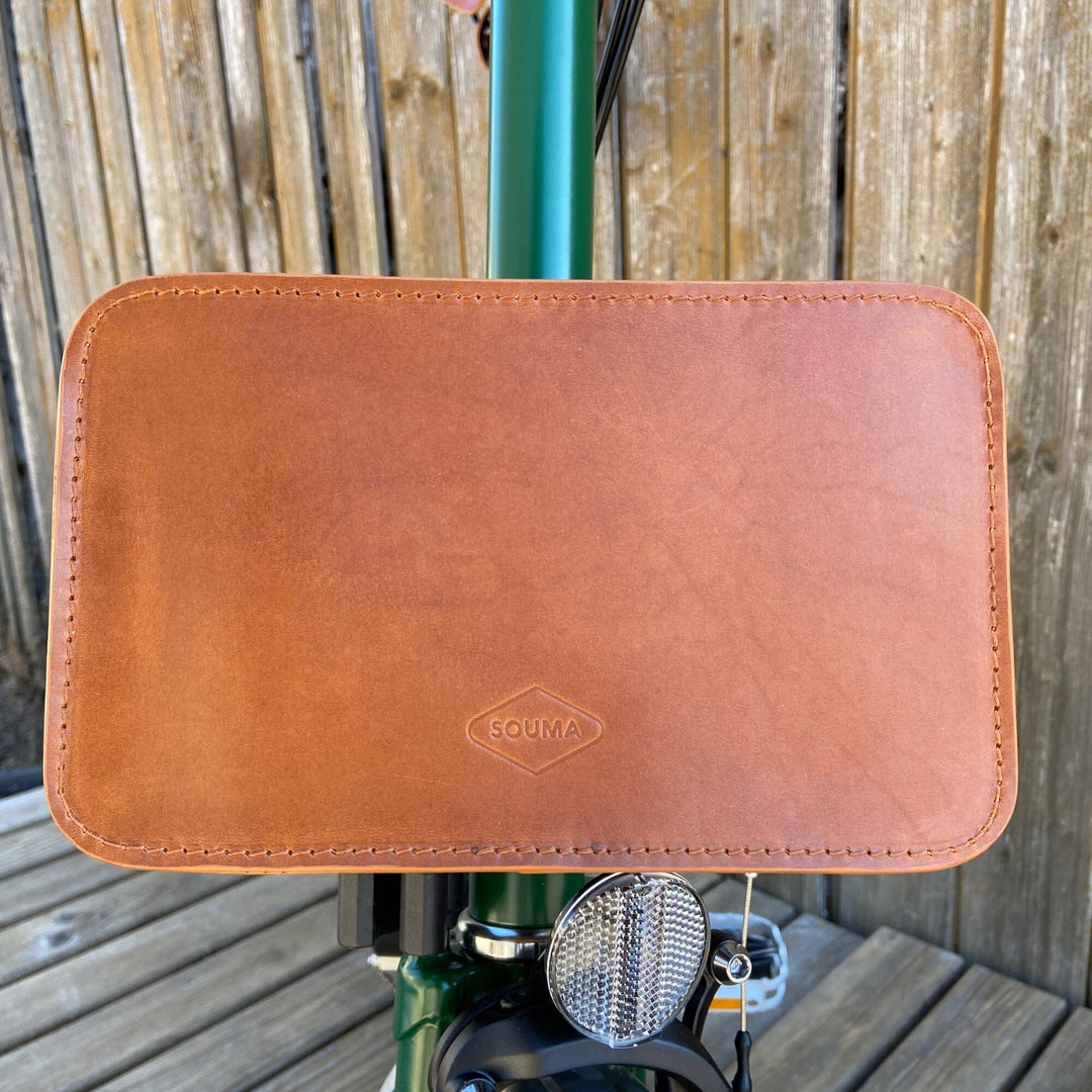 Front Carrier Pouch for Brompton Souma Leather 
