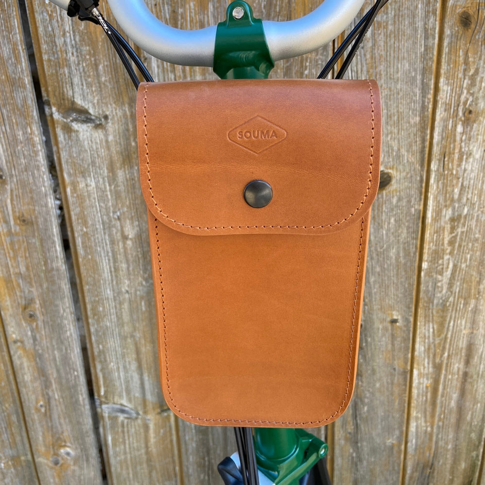 Brompton Leather Handlebar Bag - Large Souma Leather 
