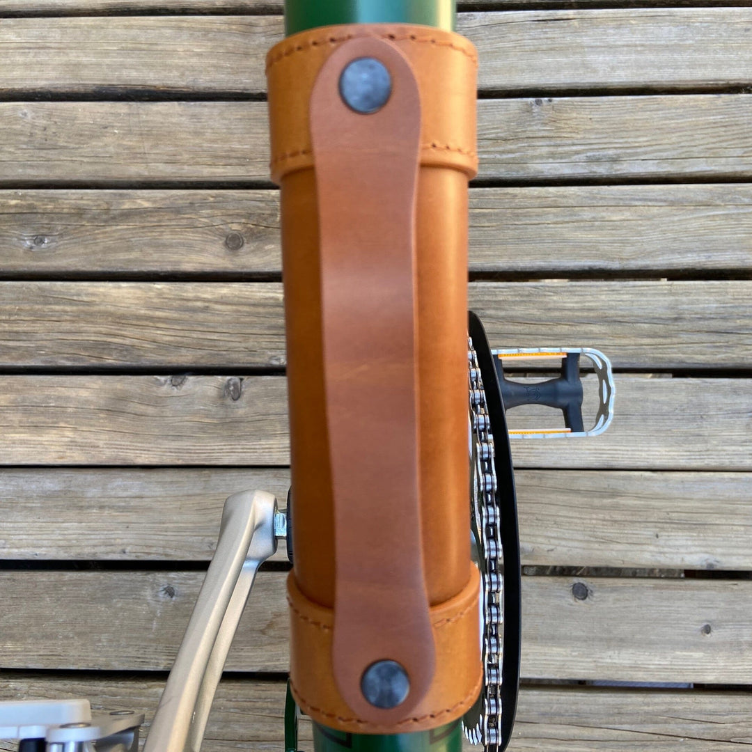 Leather Carry Handle for Brompton bicycle Souma Leather 