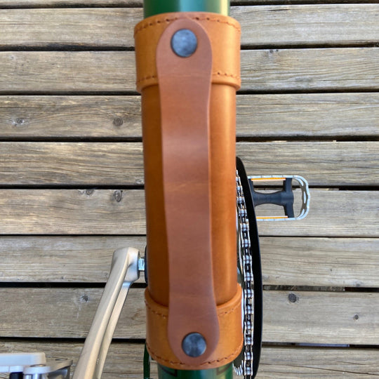 Leather Carry Handle for Brompton bicycle Souma Leather 