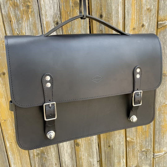 Brompton Bag / Leather Briefcase Souma Leather Black
