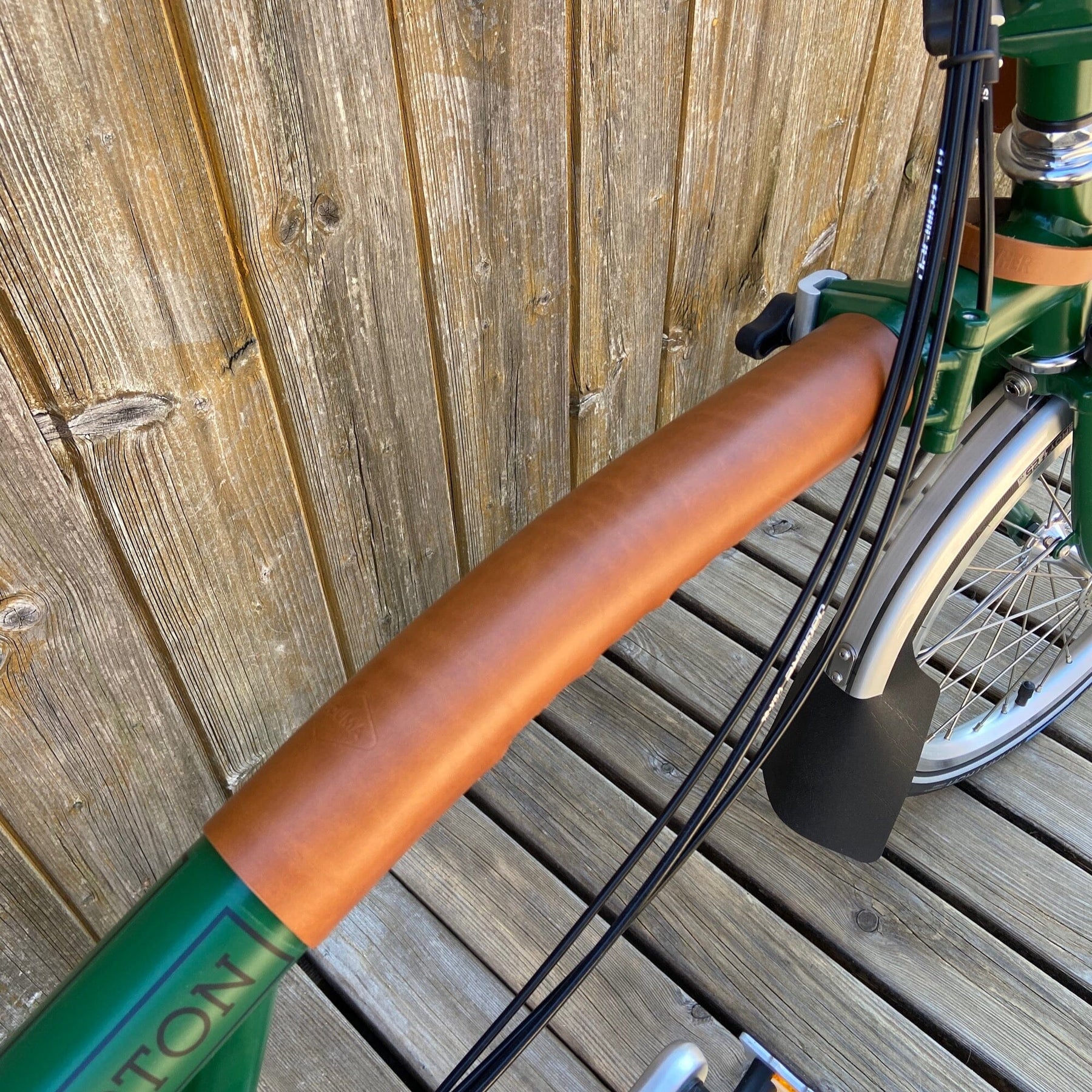 Brompton Long Frame Protector Premium Leather Brompton Accessories